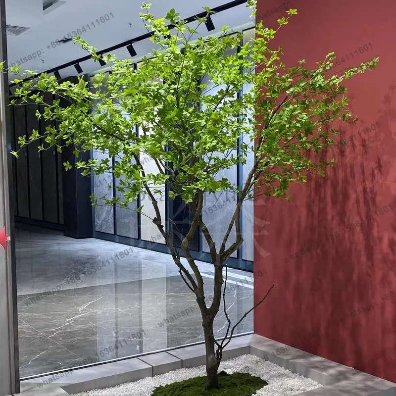 

Simulation Nordic indoor and outdoor decoration large fake tree landscaping green plants