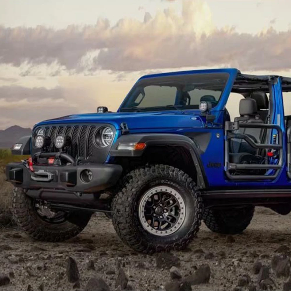 Lantsun لسيارة جيب JL المصنع الأصلي شواية أمامية عالية الجودة ABS شبكات لسيارة جيب رانجلر JL 2018 + JL1299