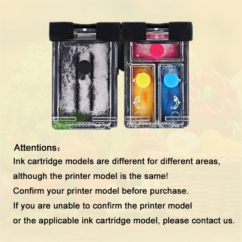 For HP 60 XL Ink Cartridge for HP60 60xl Deskjet F2480 F2420 F4480 F4580 F4280 D2660 D2530 D2560 PhotoSmart C4680 Printer view 4