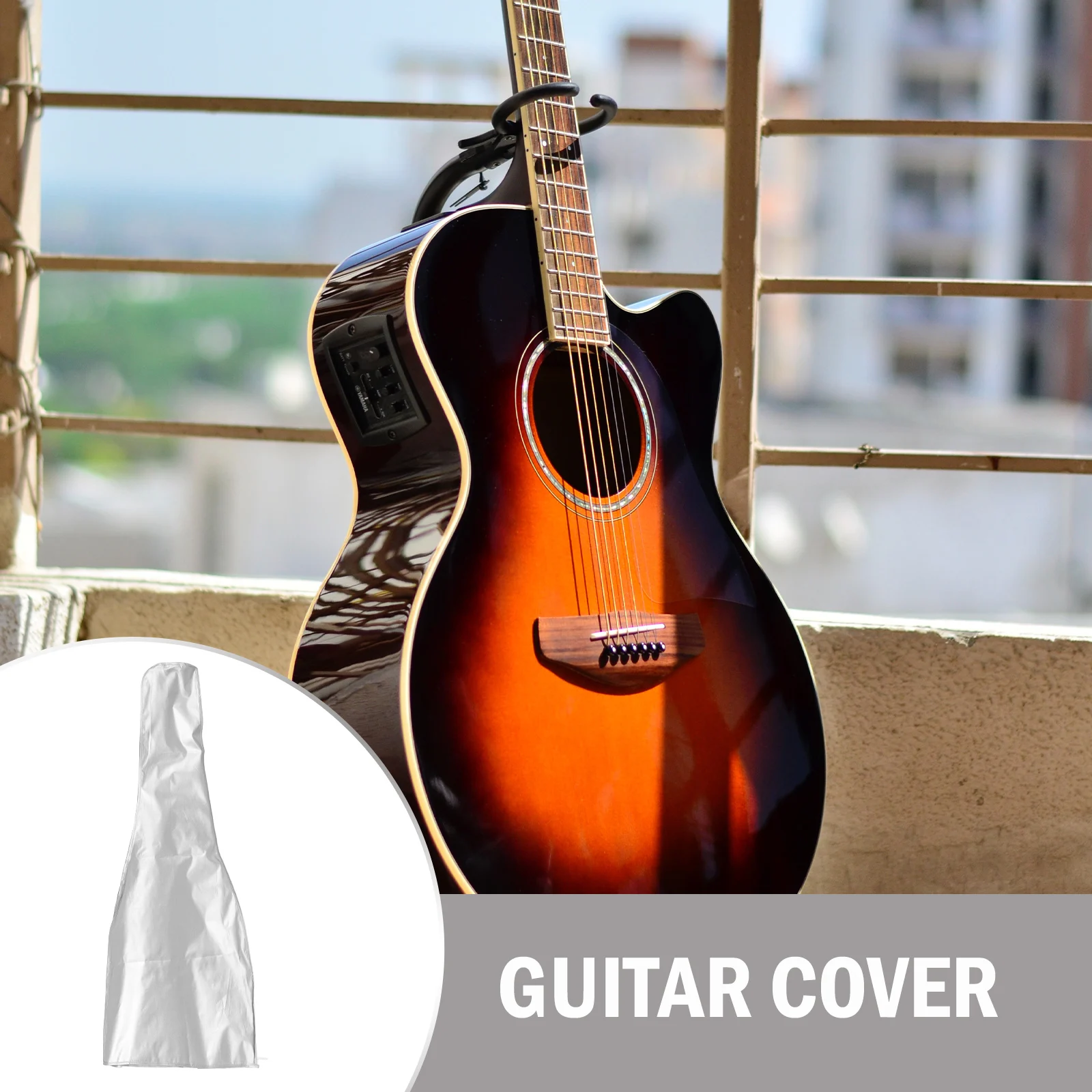 

Waterproof For Bass Protector Foldable Instrument Protector Dustproof Rainproof Guitar Bass Durable Stitching Anti-Mildew Guitar