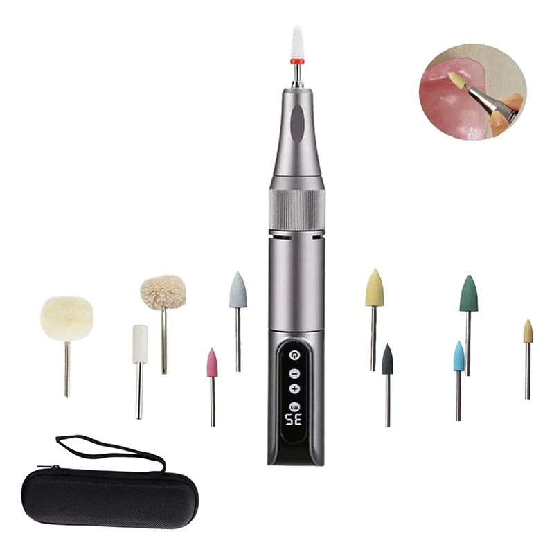 Kit di lucidatura USB ad alta efficienza ABDJ, cordless 35000 giri/min per la riparazione dei bordi fini, strumenti di pulizia ricaricabili