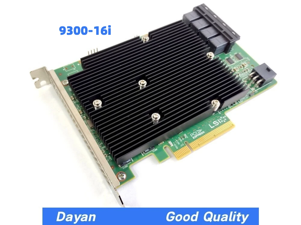 

LSI SAS 9300-16i 12GB/S HBA BUS ADAPTER CARD IT Mode 4*SFF-8643 SATA Cable