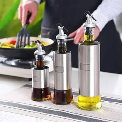 3Pcs Kitchen Bar Tool Oil Bottle Stopper Lock Plug Seal Leak-proof Food Grade Rubber Nozzle Sprayer Liquor Dispenser Wine Pourer