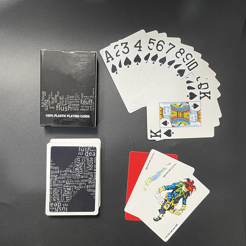 

2pcs/Lot Plastic Poker Card High Quality Texas Hold'em Games Waterproof And Dull Polish Playing Cards Board Game Entertainment