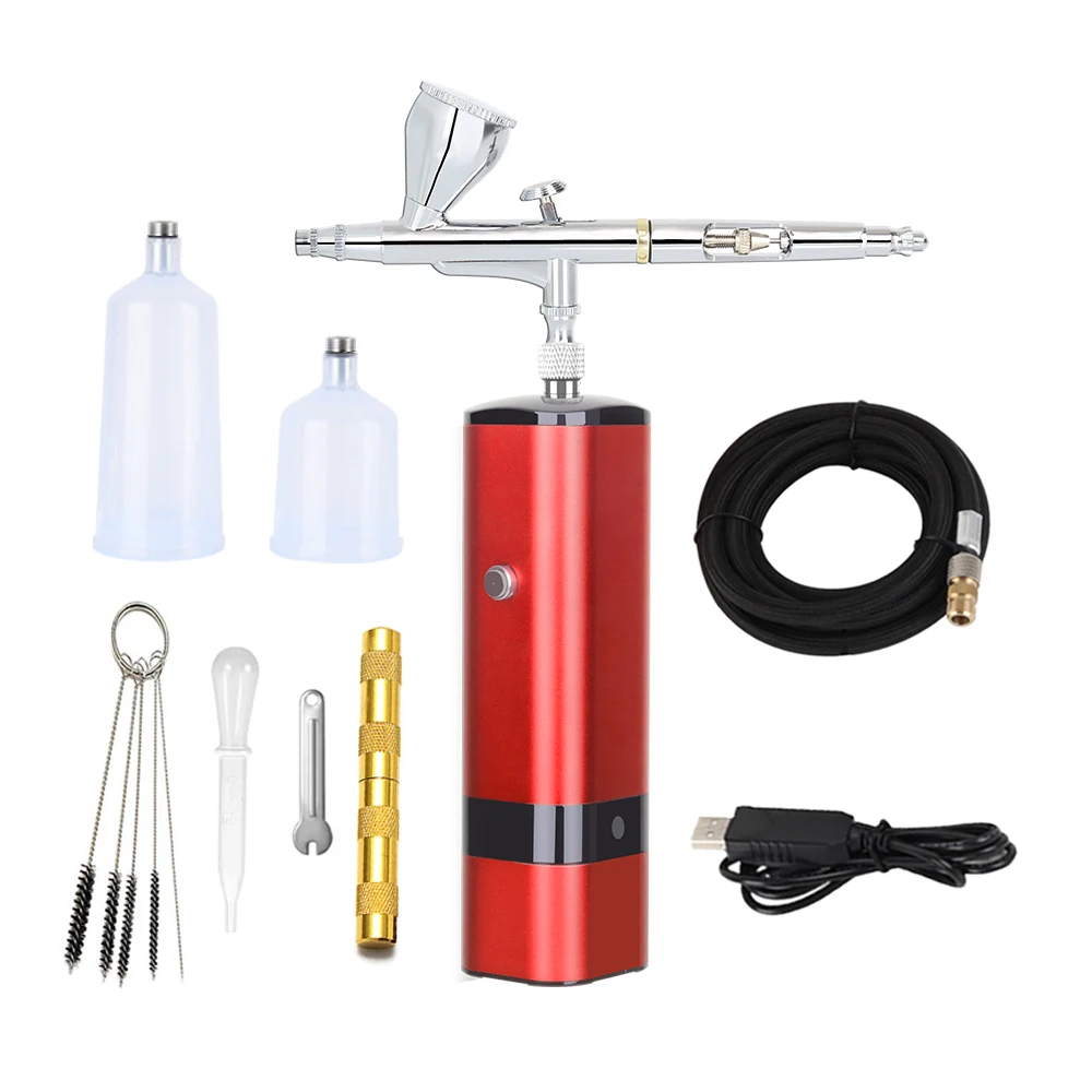 Cordless Portable Air Brush Mini Cheap Electric Makeup Pen Gun Compressor Set Kit Equipment Machine Airbrush