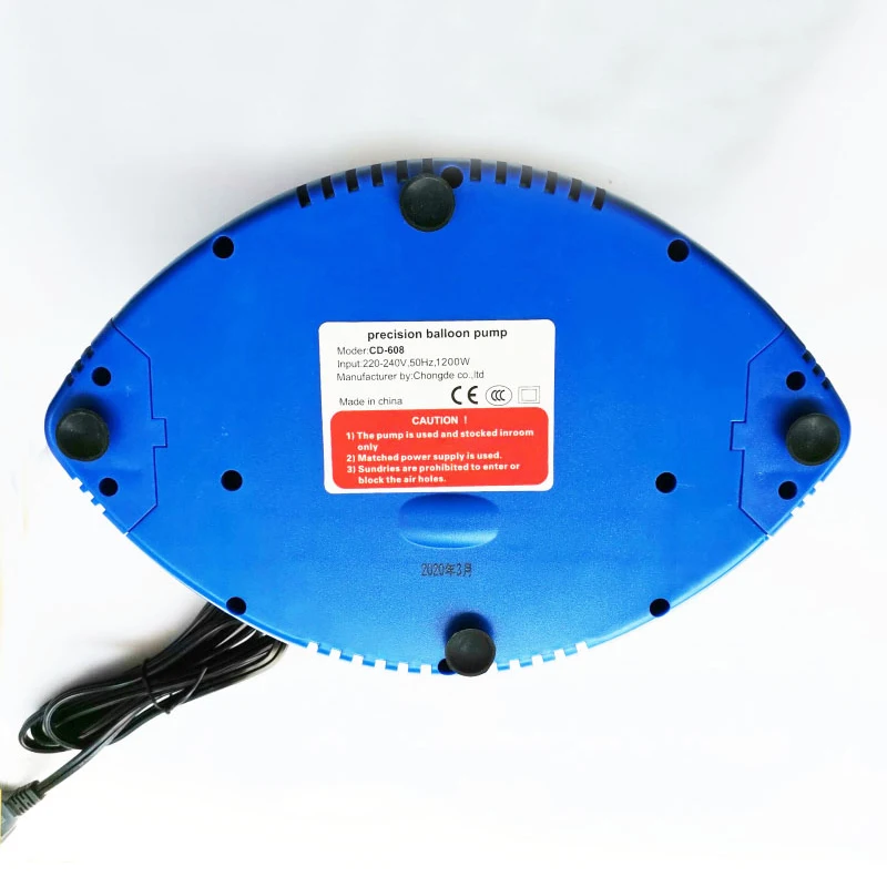 0728 CD-608 Electric Balloon Inflator with Digital Timer Precision Pump 220V for Party Supplies