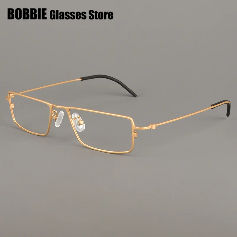 Germany Brand Design Glasses Frame Men Square Business Eyeglasses Pure Titanium 4g Ultra-light Optical Eyewear Myopia GAFAS New