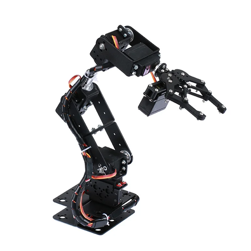

AINY-6-DOF Robotic Arm DIY Kit Multi Degree-Of-Freedom Robot Servo Grasping Maker Education Construction Set(Excluding Servo)