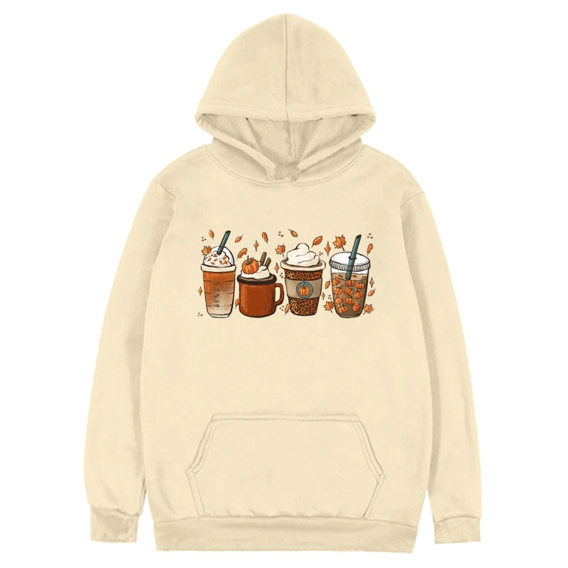 Fall Coffee Sweatshirt for Women Vintage Thanksgiving Hoodies Fall Clothes Women Pumpkin Spice Sweatshirt