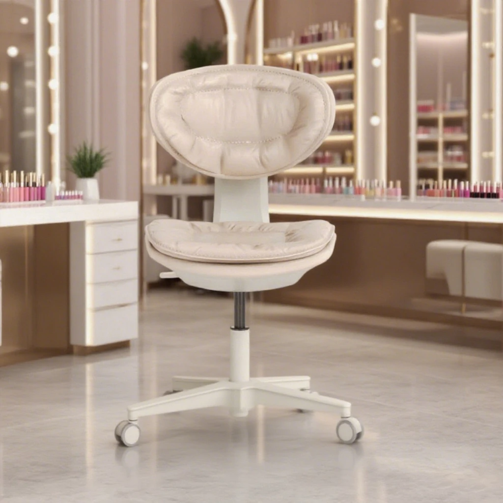 

pink Beige Black Cream Modern Luxury Nail Salon Furniture Pedicure Stool Chair Beauty Reclining Nail Salon Staff Manicure Chairs
