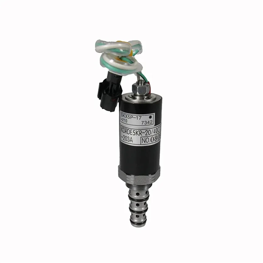 SKX5P-17-210 KDRDE5KR-20 40C13-203A EZ20V00018F1 Solenoid Valve For Kobelco SK200-6E SK230-6E SK200-8 SK120 SK135 SK200 SK210