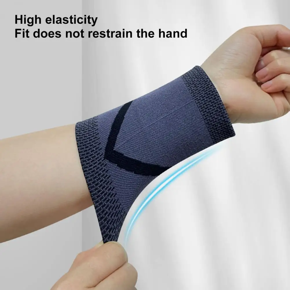 Sports Wrist Sweatband Shock Absorption Gym Wrist Wraps Brace For Working Out Breathable Moisture-Absorbent Wristband 스포츠 손목밴드