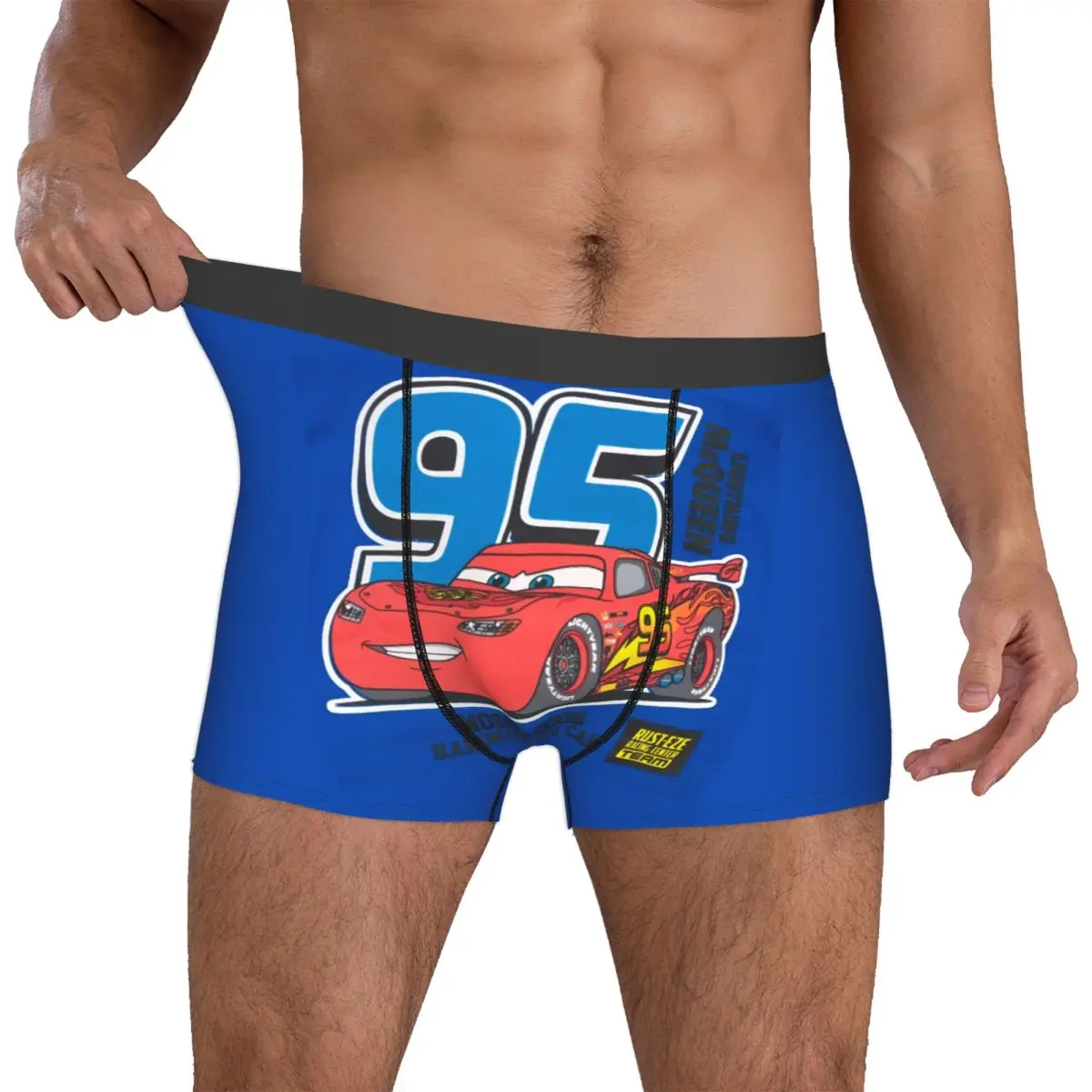 

Custom Male Funny Lightninges Anime McQueenes Underwear NO.95 Boxer Briefs Breathable Shorts Panties Underpants