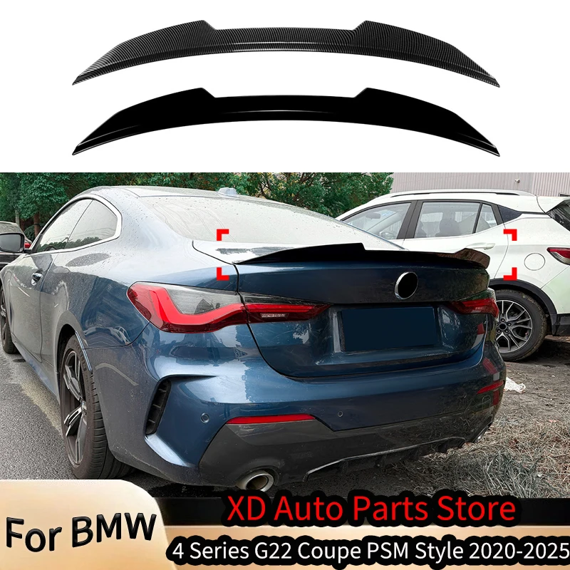 

PSM Style For BMW 4 Series G22 Coupe Two Doors 2020-2025 Rear Wing Roof Trunk Spoiler Tail Tailgate Splitter Body Kit Accessorie