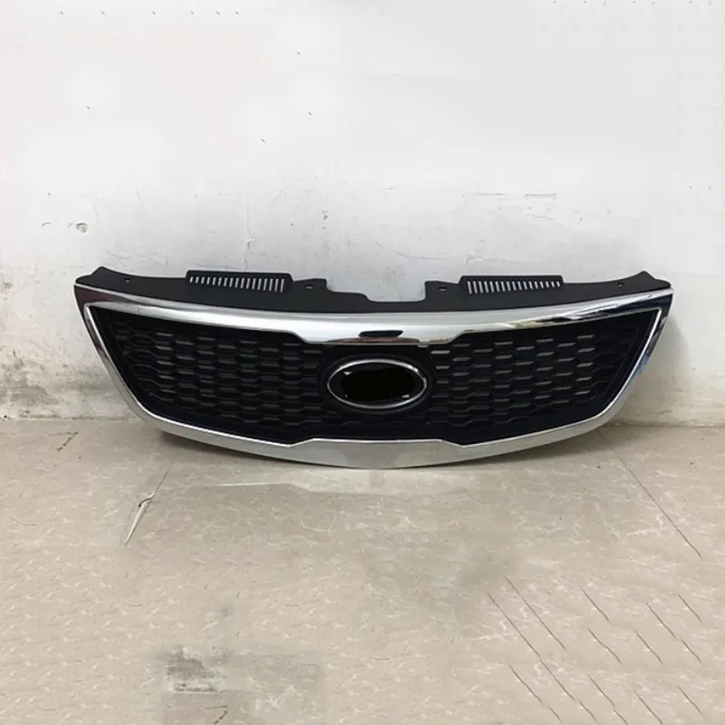 Car Front Bumper Grille Cover Black Gloss Grills Retrofit For Kia Forte 2009 2010 2011 2012