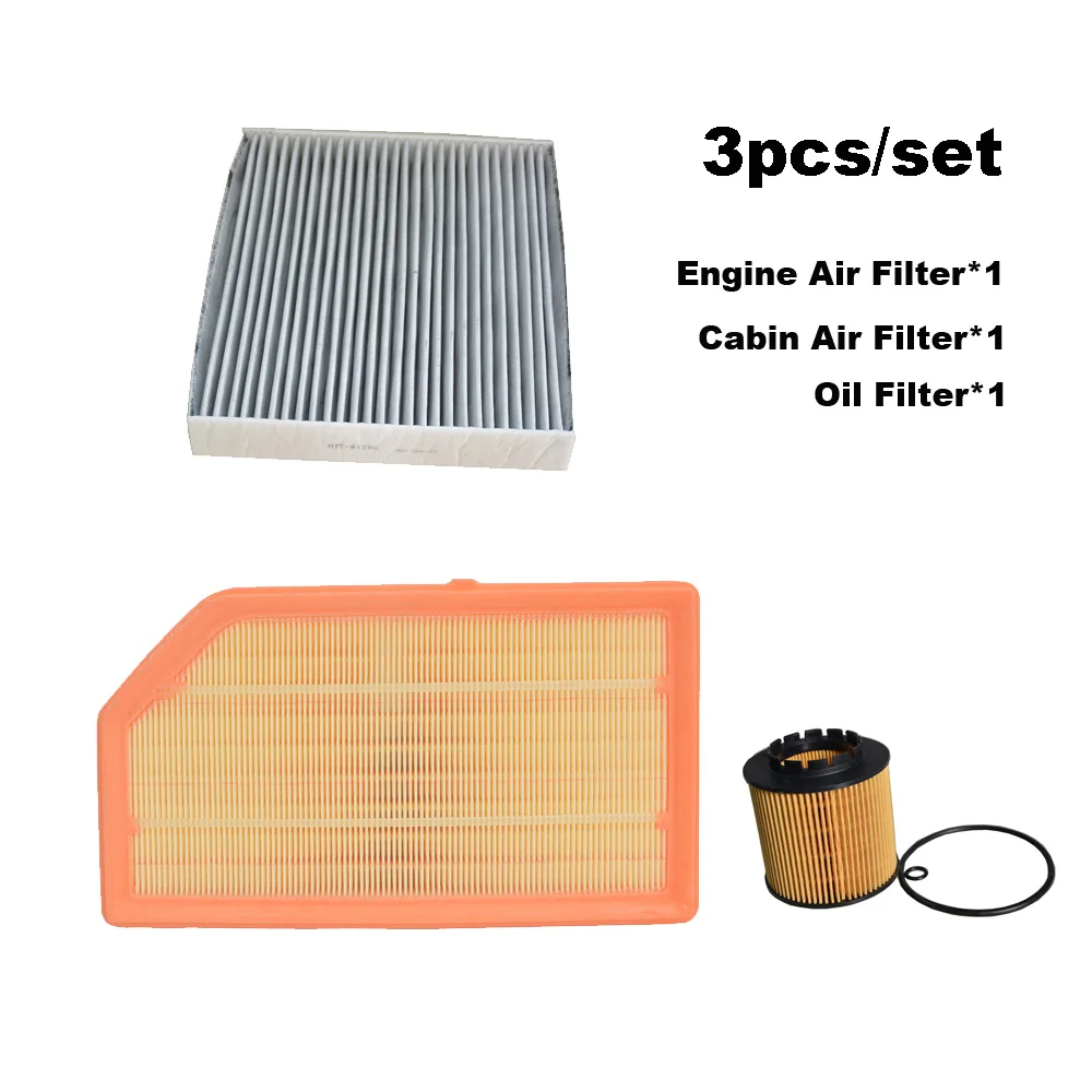 

3pcs Set Cabin A/C Air Oil Filter For GEELY Monjaro Hi·F/Hi·P 1.5T-Hybrid 2022-2023 HiF HiP Atlas L LYNK&CO 03 EMF Accessories