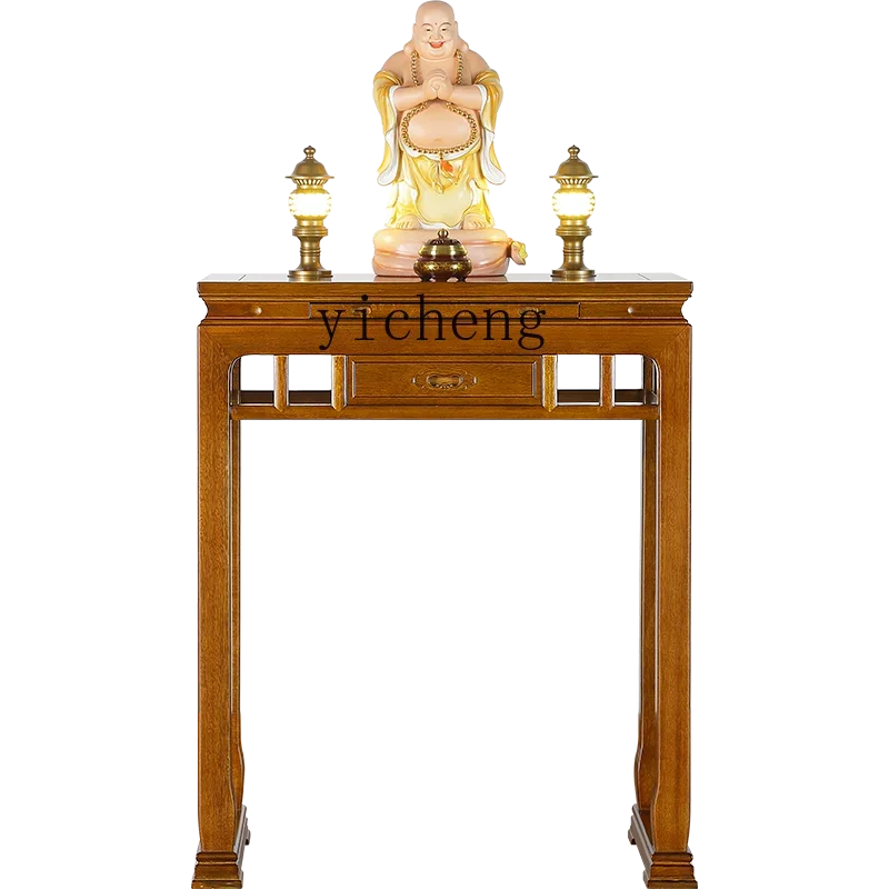 

ZF Altar Incense Burner Table Household Altar Buddha Shrine Solid Wood Modern Household Console Tables