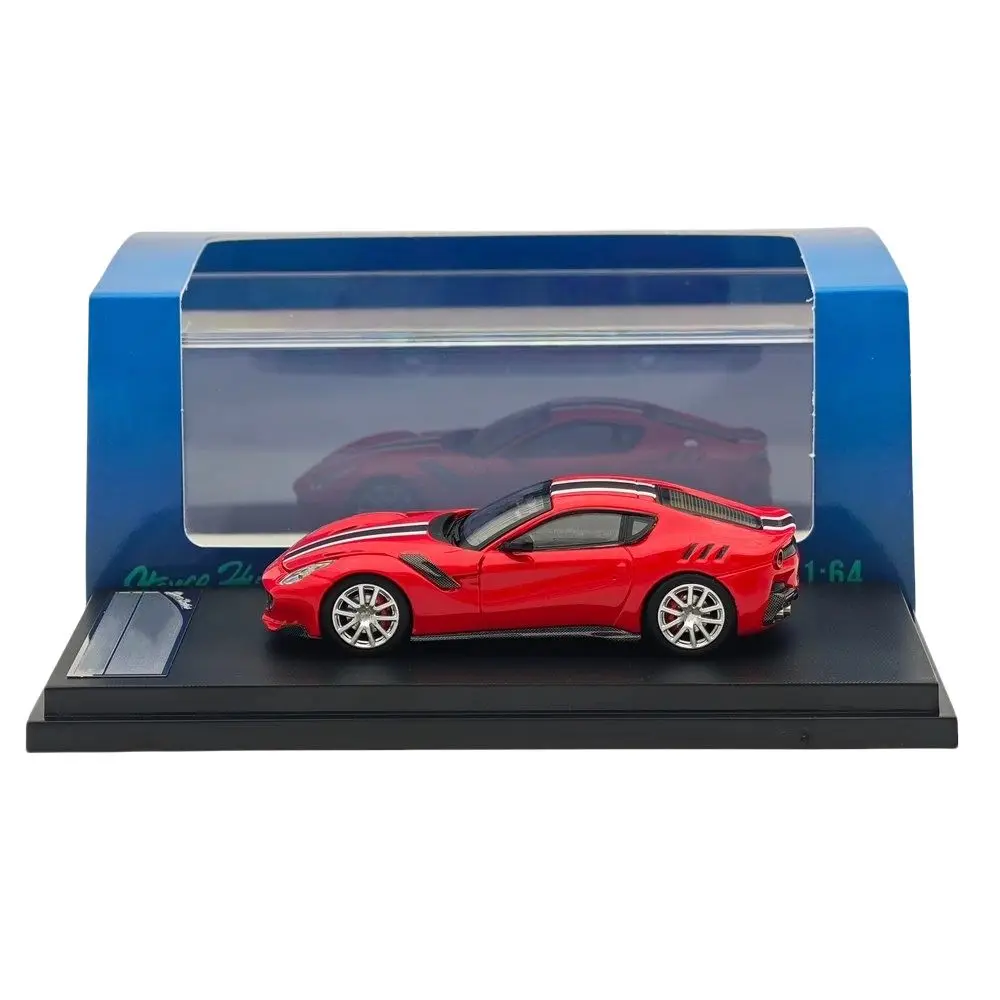 Stance Hunters SH 1:64 F12 TDF capó abre flor de tracción roja modelos fundidos a presión coche miniatura colección limitada modelos de vehículos de juguete