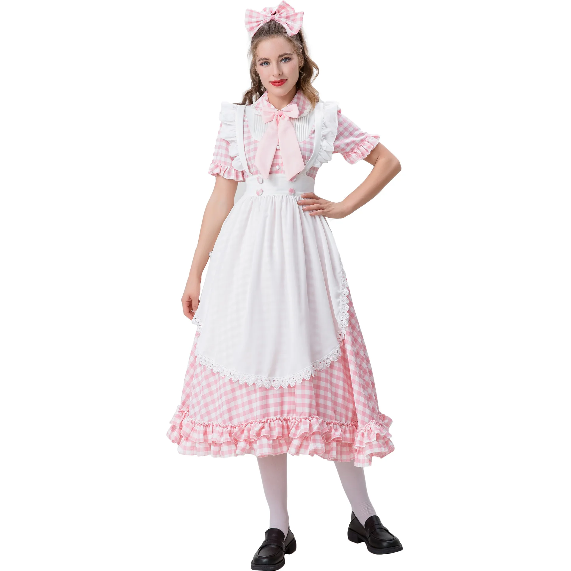 S-XL Size Anime Character Cosplay Maid Costume Female Servant Dress French Maid Outfit Cos Play Costume Halloween Costume