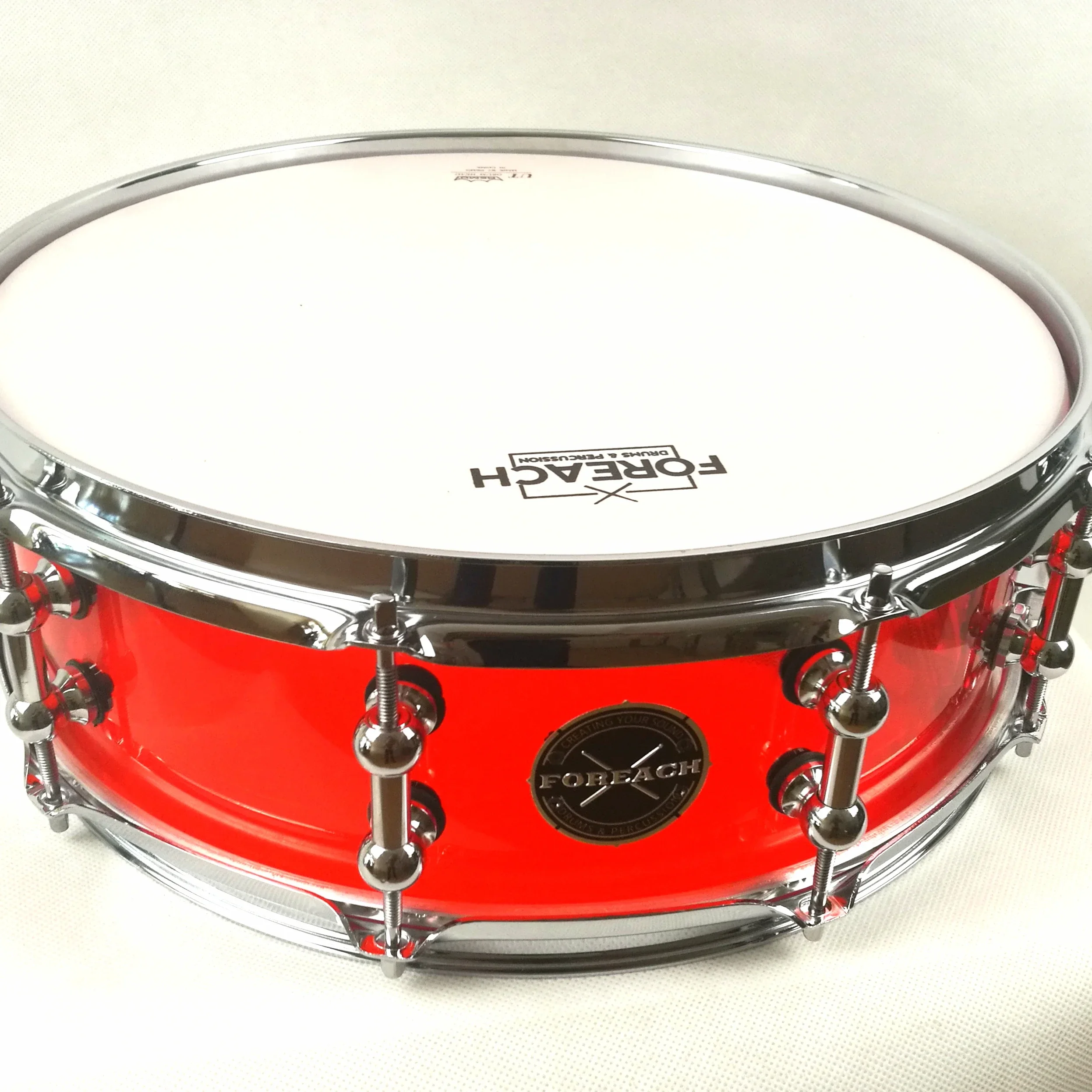 

Ruby Red Seamless Acrylic Snare Drum 14"X4.5"