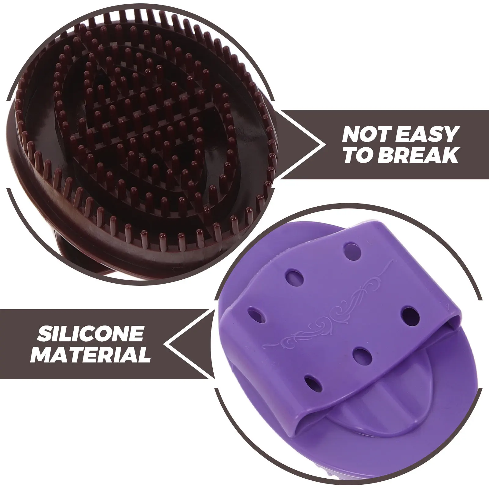 3Pcs Meridian Therapy Massage Brush Silicone Handheld Body Massager for Home Office Salon Use Pressure Point Relief Muscle