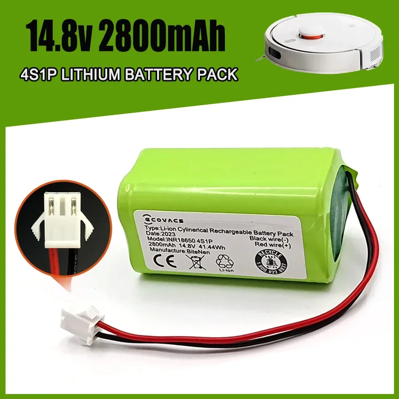 14.8V 2800mAh Lithium Battery 4S1P for DEXP MMB-300 X500 X520 X600 Mamibot EXVAC660 EXVAC880 Robot Vacuum Cleaner Battery