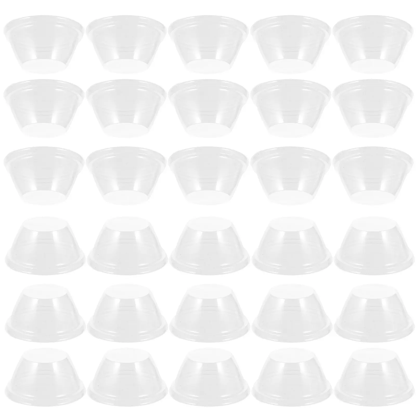 100Pcs Transparent Plastic Plant Nursery Cover Dome for Cold Weather Frost Protection Humidity Retention Grow Domes Greenhouse