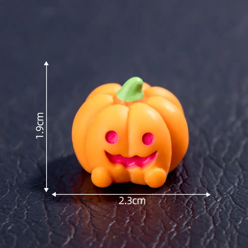 Funny Ghost Mini Pumpkin Resin Bat Black Cat Hallowmas House Accessories Decorate Props Halloween Ghost Miniatures House