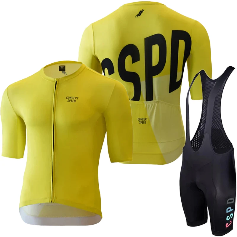 Jersey Cycling Men's Pants Gel Bicycle Uniform Road Bike CSPD Mtb Man Clothing 2024 Blouse Set Summer Clothes Bib Suit Sports