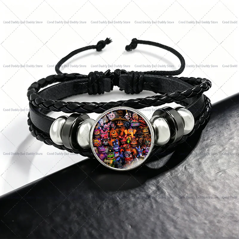 Anime Creative Chain Bracelets Fashion Jewelry Wristband Five Night At Freddys Cartoon Cute Bracelet Accessories Bangle Gifts - view 5