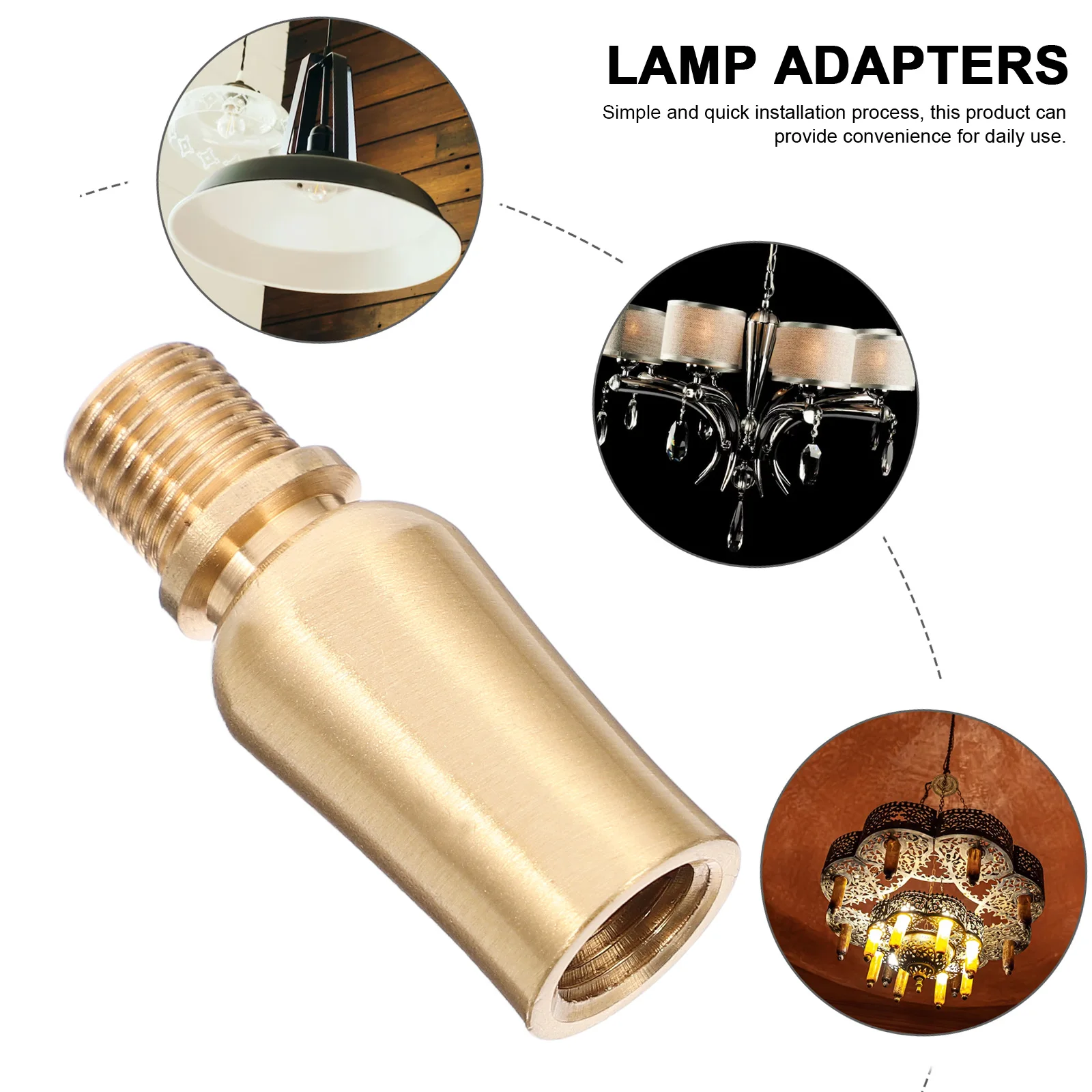 

Регулируемый на 360 градусов адаптер для настенного светильника, удлинитель, наклонный потолочный светильник, латунь, резьба M10, совместимость, аппаратные аксессуары