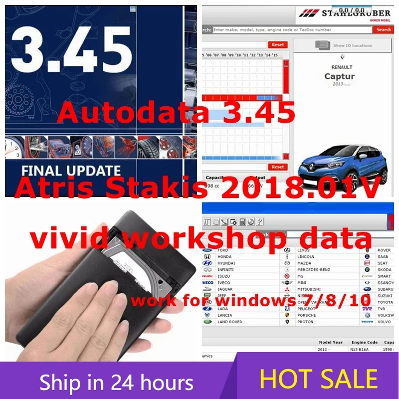 

2025 Новейшее автомобильное программное обеспечение Auto Data 3,45 + Vivid Workshop Data Atris-Stakis Technik 2018.01 В Многоязычная польская испанская ссылка