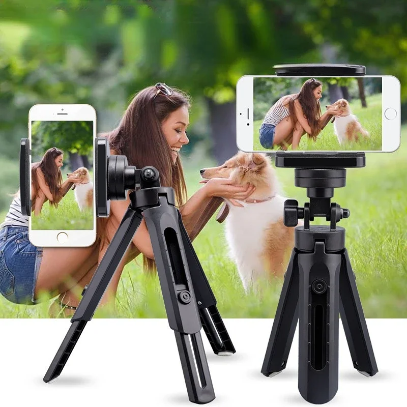 New Mini Desktop Telescopic Tripod For Shooting Small Video Fixed Position Tripod Live Mobile Phone Tripod Mount