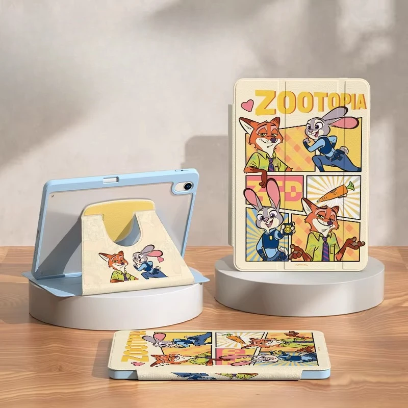 

Чехол Zootopia для iPad Funda ipad 8 9 10 10,2 дюйма Air 4 5 10,9 дюйма M2 M3 A16 11 дюймов Защитный чехол Pro 3 4 5 6 12,9 дюйма M4 Чехол для планшета