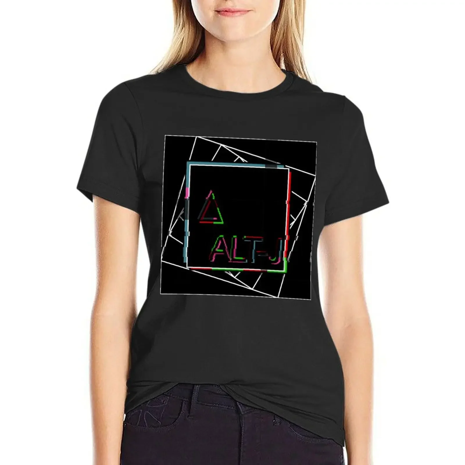 

Alt-J Glitch T-Shirt customs design your own kawaii clothes oversized vintage luxury designer clothing Women