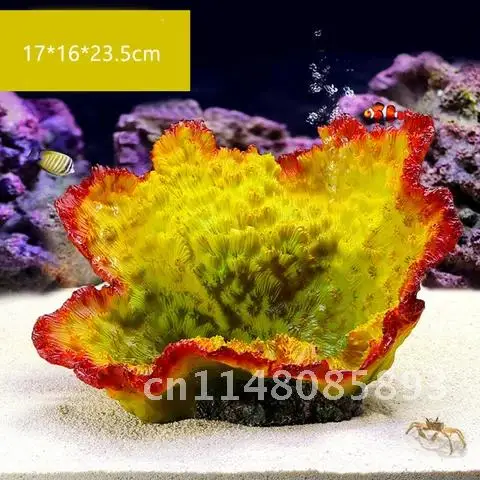 Artificial Resin Coral Ornaments Colorful Simulation Water Plant 1PC Aquarium Fish Tank Landscape Decoration