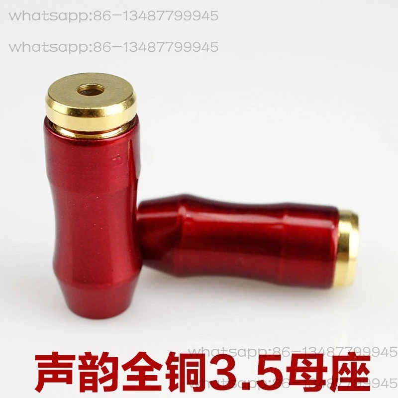 

All-copper Gold-plated 3.5MM Dual-channel Stereo Earphone Female Plug 6MM Tail Hole 3.5 Female Head Female Seat (20 in A Pack)