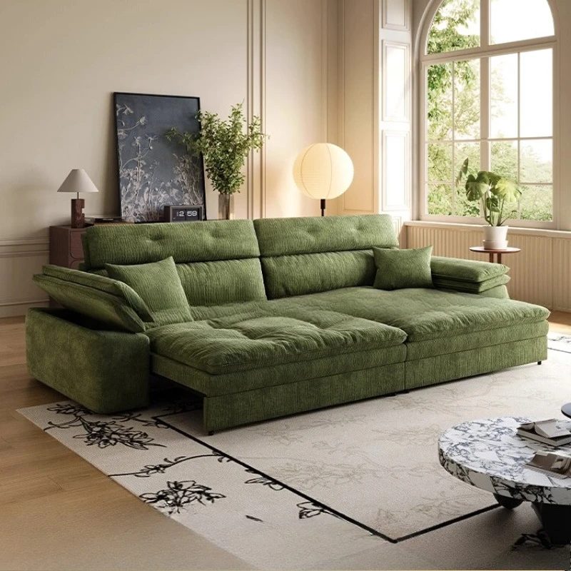 

Electric Multifunction Sofa Living Room Luxury Office Modern Lazy Armchair Retractable Sofa Bed Daybed Straight Row Furniture