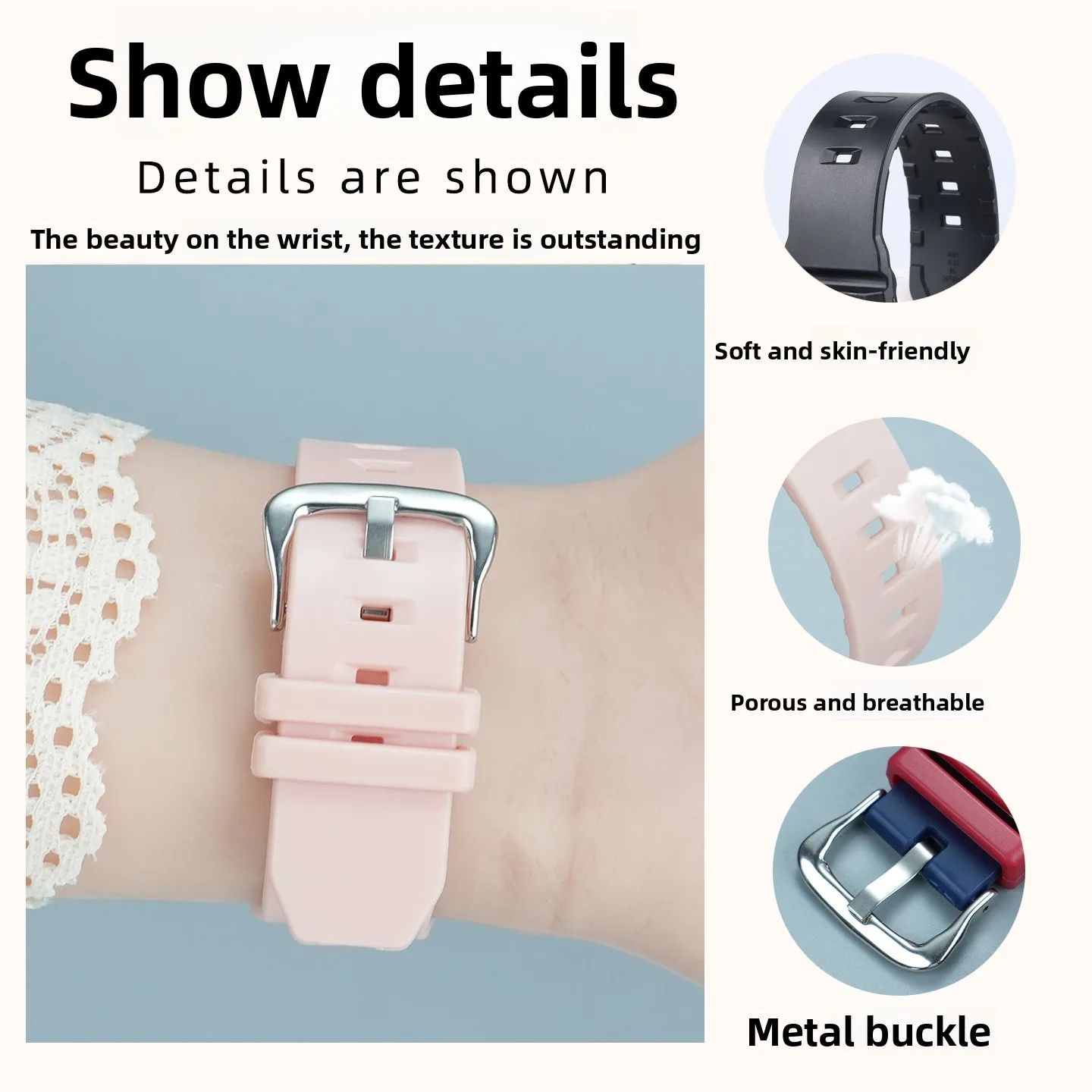 Pour Casio BGA-230 BGA-2300 bracelet en résine de Silicone série BABY-G bracelet de montre pour femme Sport étanche en caoutchouc accessoires de remplacement