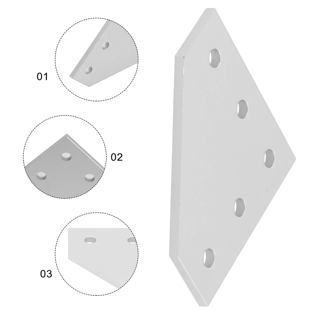 ~4pcs Joint Board Plate Corner Angle Bracket For 2020 Series Aluminum Profile 5Hole 90 Degree Hardware Accessories