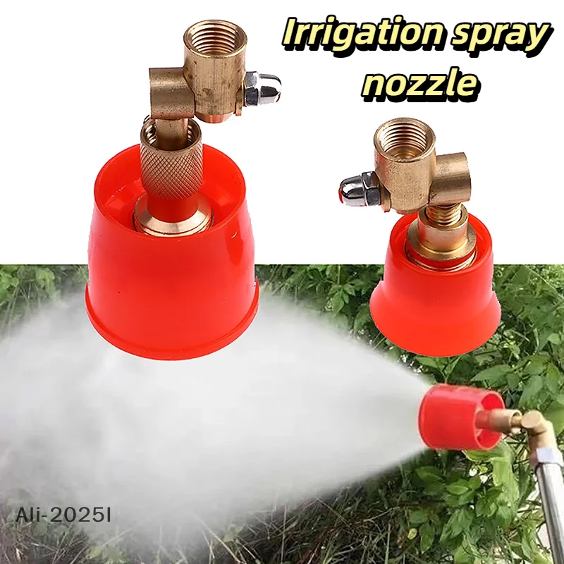 

Agricultural Spraying Garden Irrigation Nozzle Agricultural Nozzle Adjustable brass Atomizing Nozzle 180° manual rotation