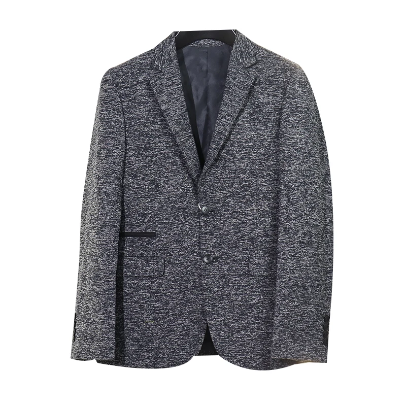 Удобный модный весенне-осенний мужской костюм Jaet Stand Fit Busin Gentleman Sle Long Sve, пальто с простым воротником