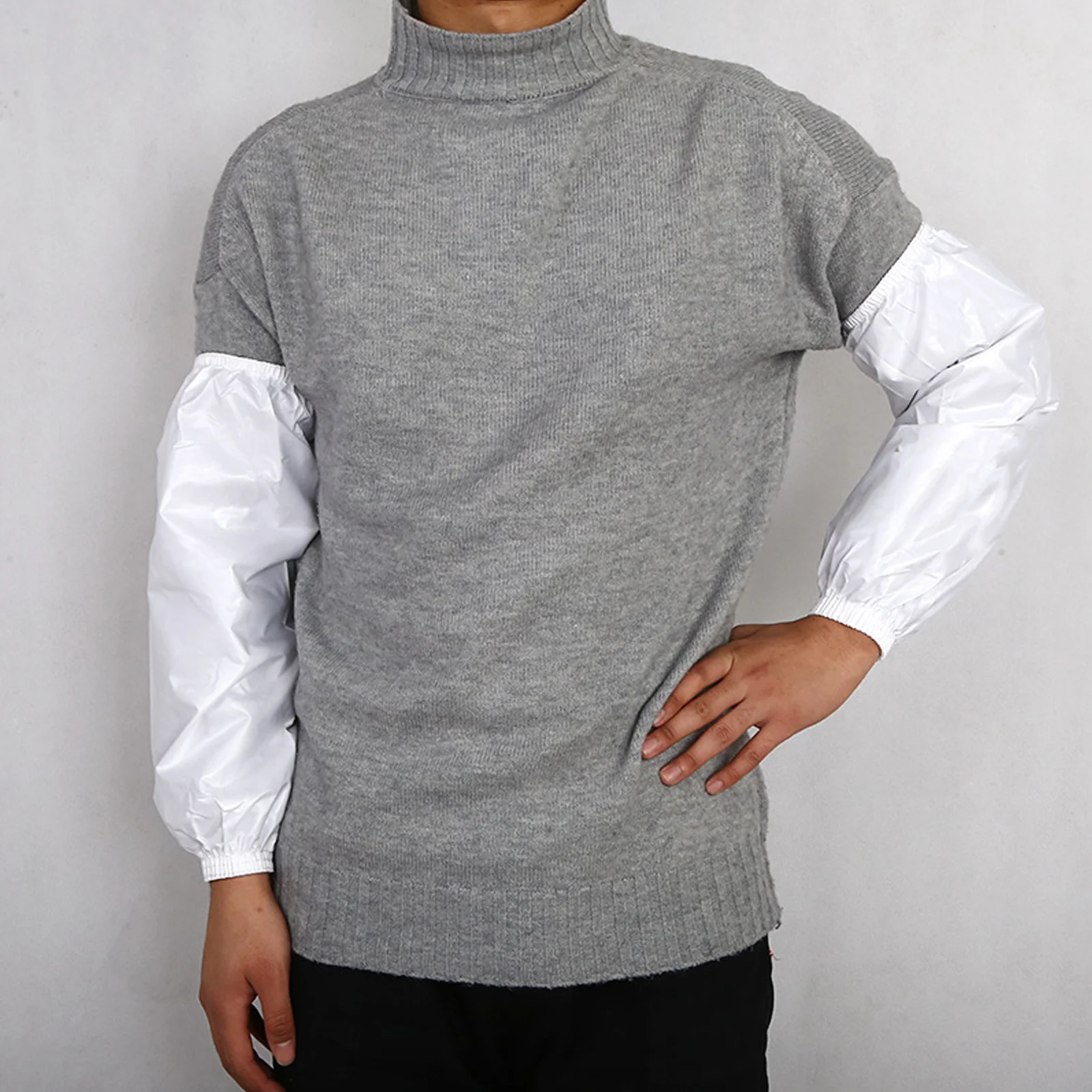 Waterproof Oversleeves 4 Pairs Oil-Proof Arm Sleeves For Cooking Cleaning Kitchen Gardening Household Work Reusable Long