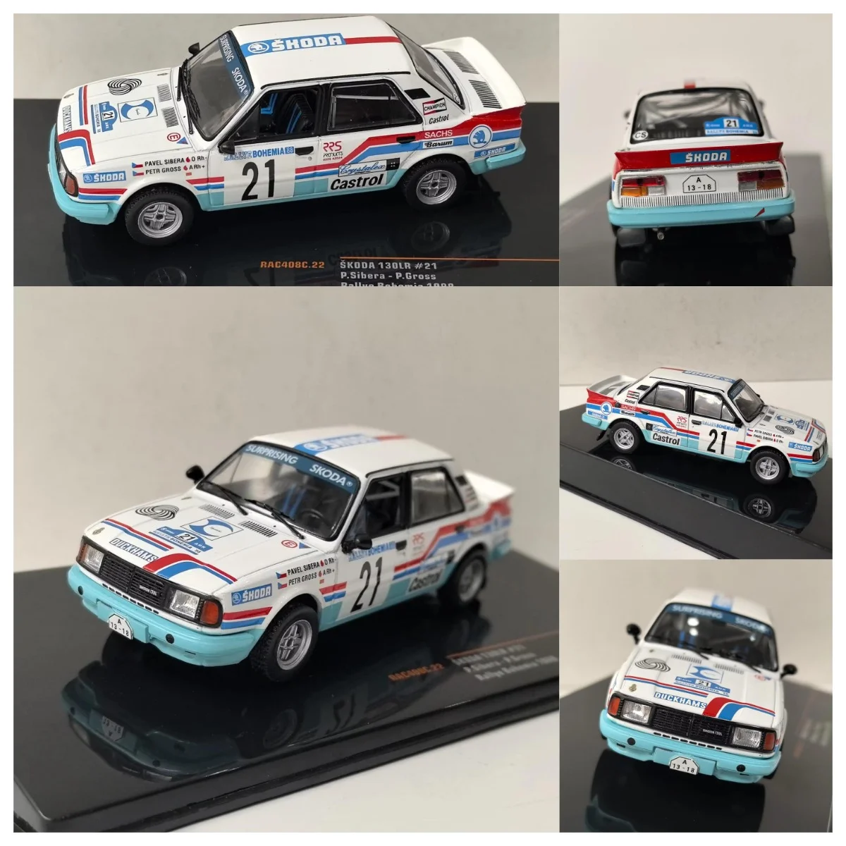 

Дефекты поверхности покраски IXO Diecast, масштаб 1/43, SKODA 130LR # Модель гоночного автомобиля 21 Racing 12 из сплава