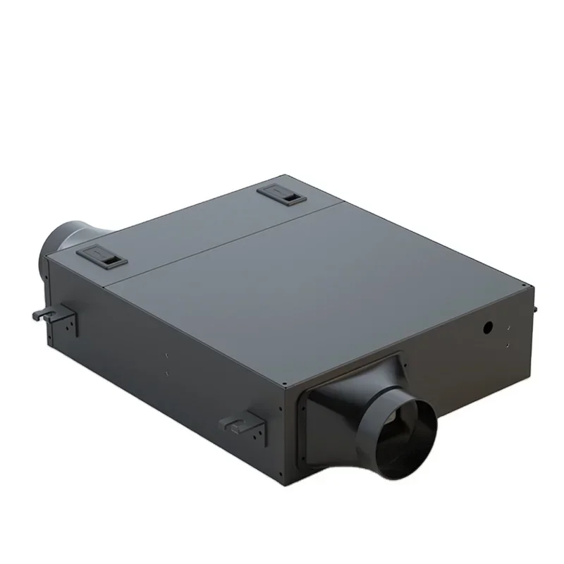 

KCvents 8" Silent Inline Fan with Hepa Carbon Filters Metal Case Fresh Air Centrifugal Fan for Hotel/office Ventilation