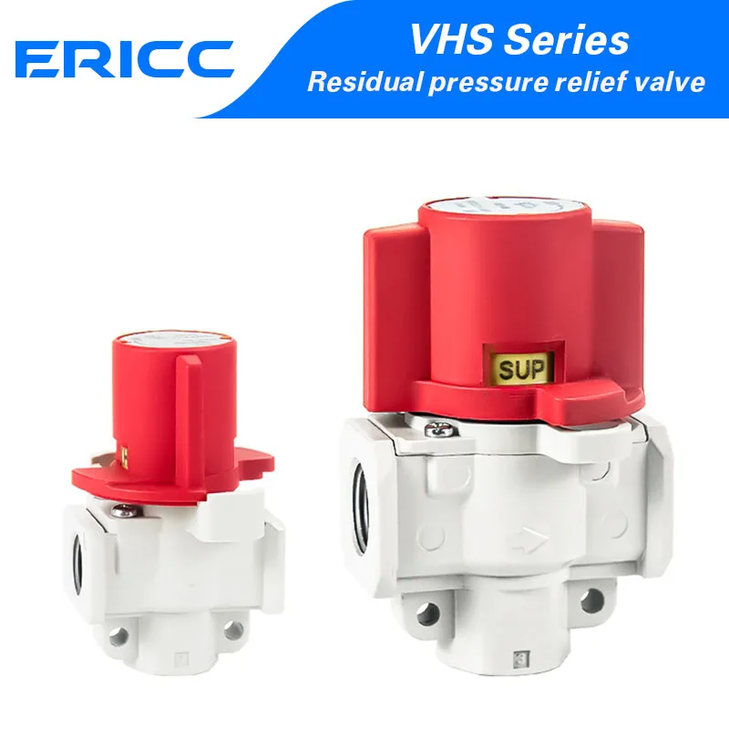 SMC type pneumatic residual pressure relief valve VHS20-02A VHS30-03A VHS40-04A residual pressure manual valve