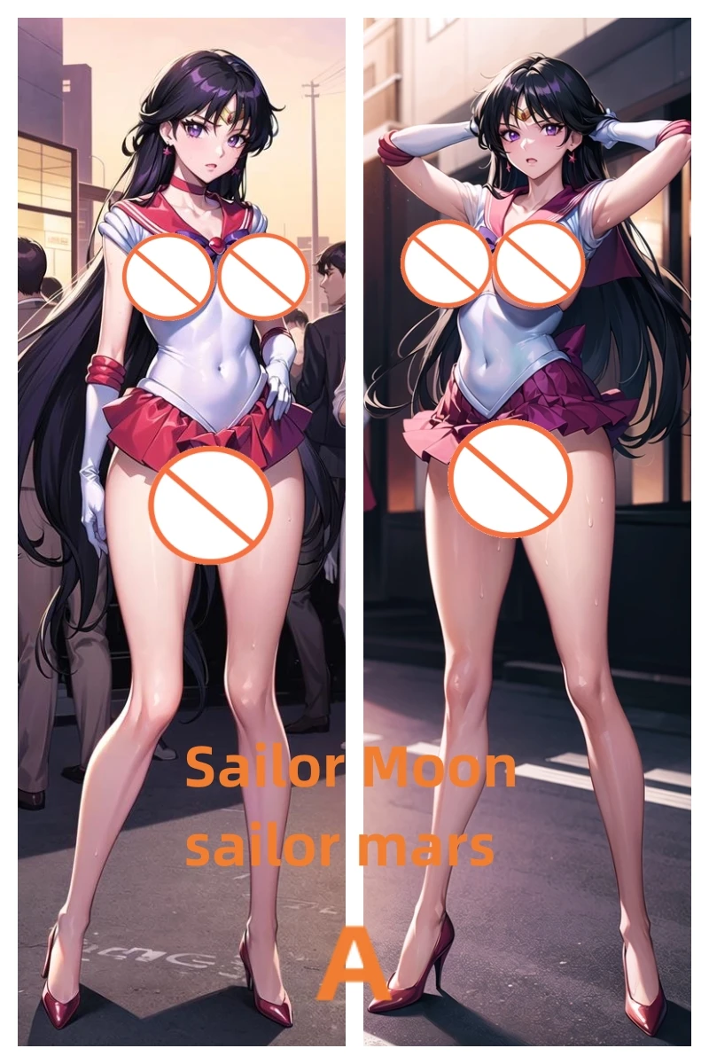 

Dakimakura Anime Pillow Case Sailor Moon Sailor Mars Double-sided Print Of Life-size Body Pillowcase Gifts Can be Customized