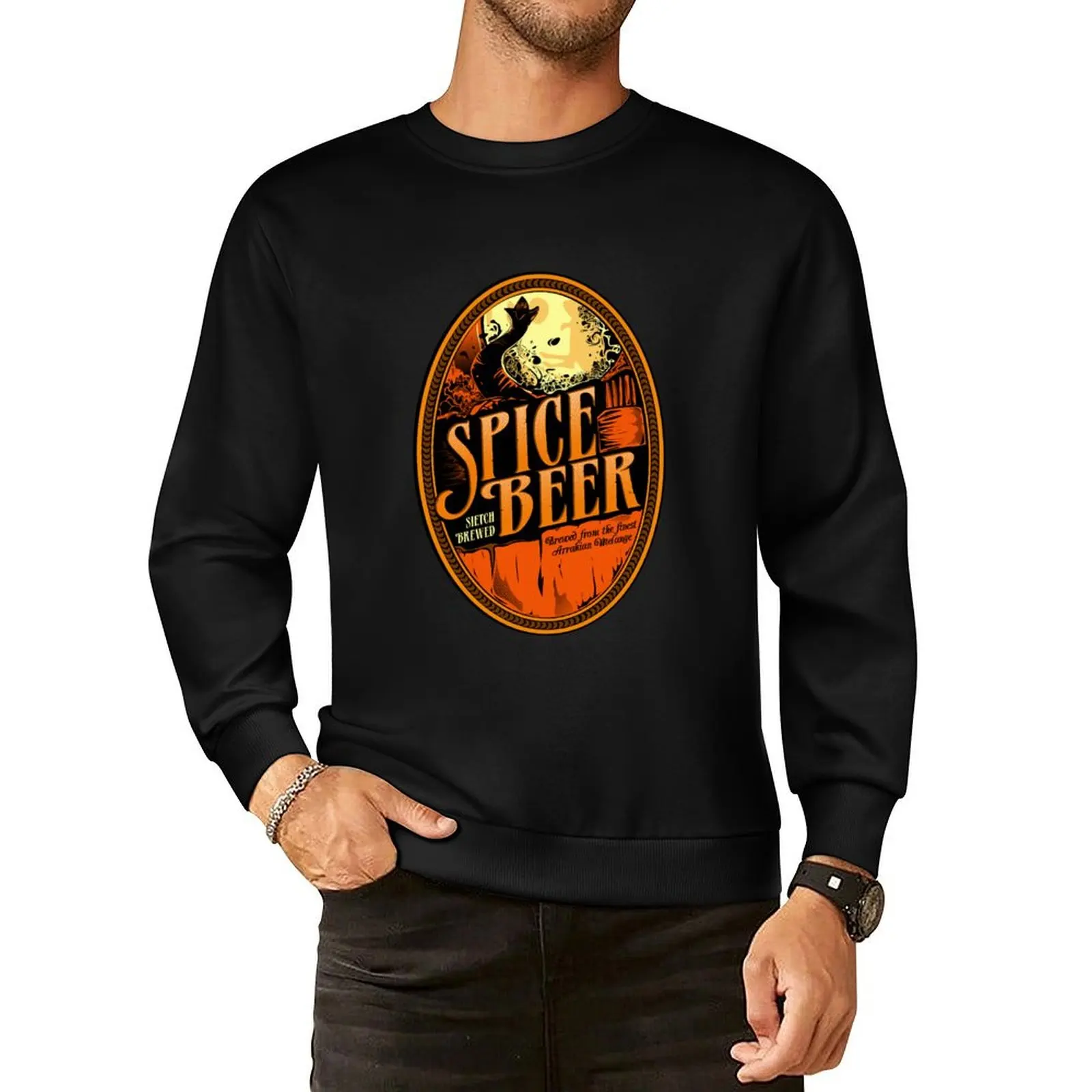 

Spice Beer Label Pullover Hoodie mens clothing men clothes hooded sweatshirts