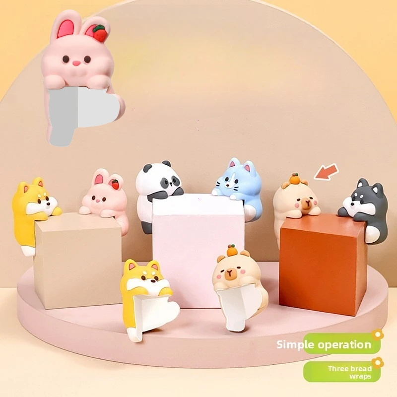 Protectores de esquina de escritorio de silicona anticolisión, cubierta de borde de muebles fácil de instalar, cubierta de esquina de mesa suave con animales de dibujos animados, 2 uds.