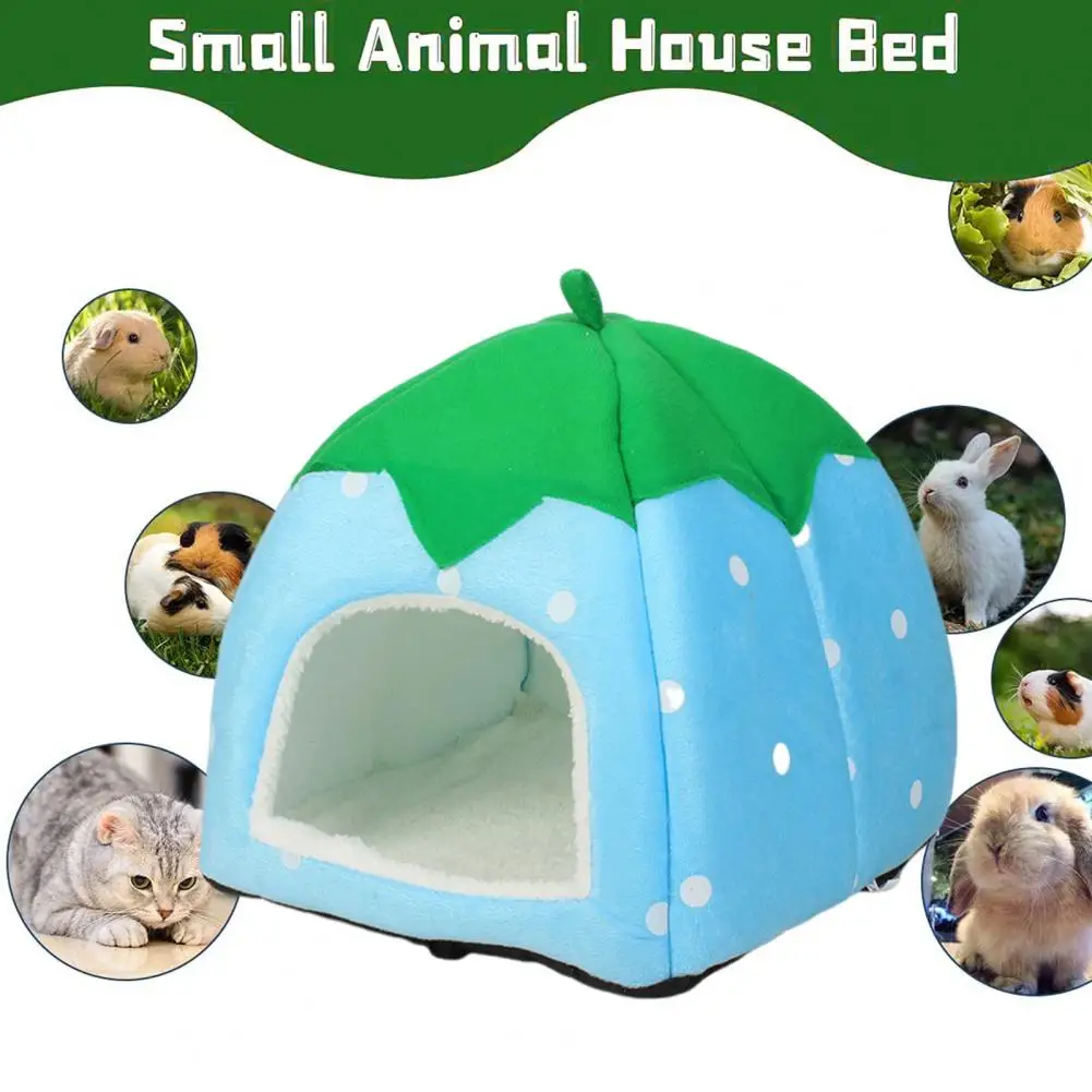 

Hamster Nest Cozy Small Bed for Guinea Pig Rabbit Ferret Warm Hideaway Hut for Hedgehog Chinchilla Autumn Winter Cage